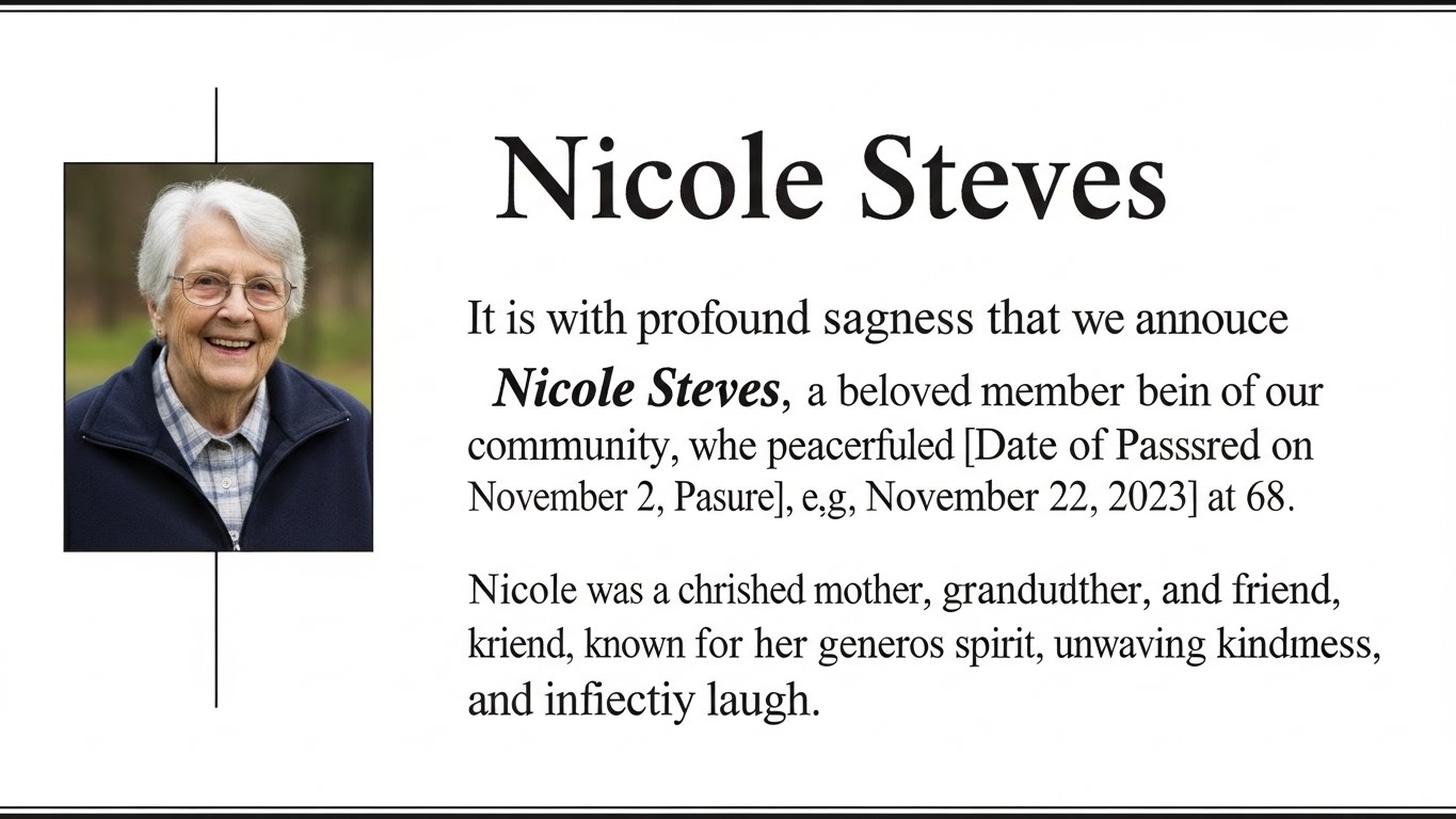 Nicole Steves Traueranzeige